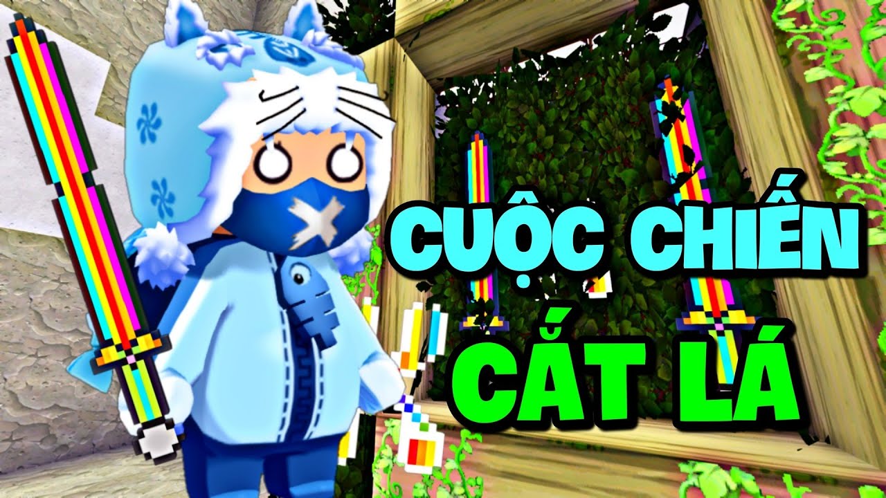 Cuộc chiến cắt lá siêu tốc trong Mini World | Mini Game | Meowpeo