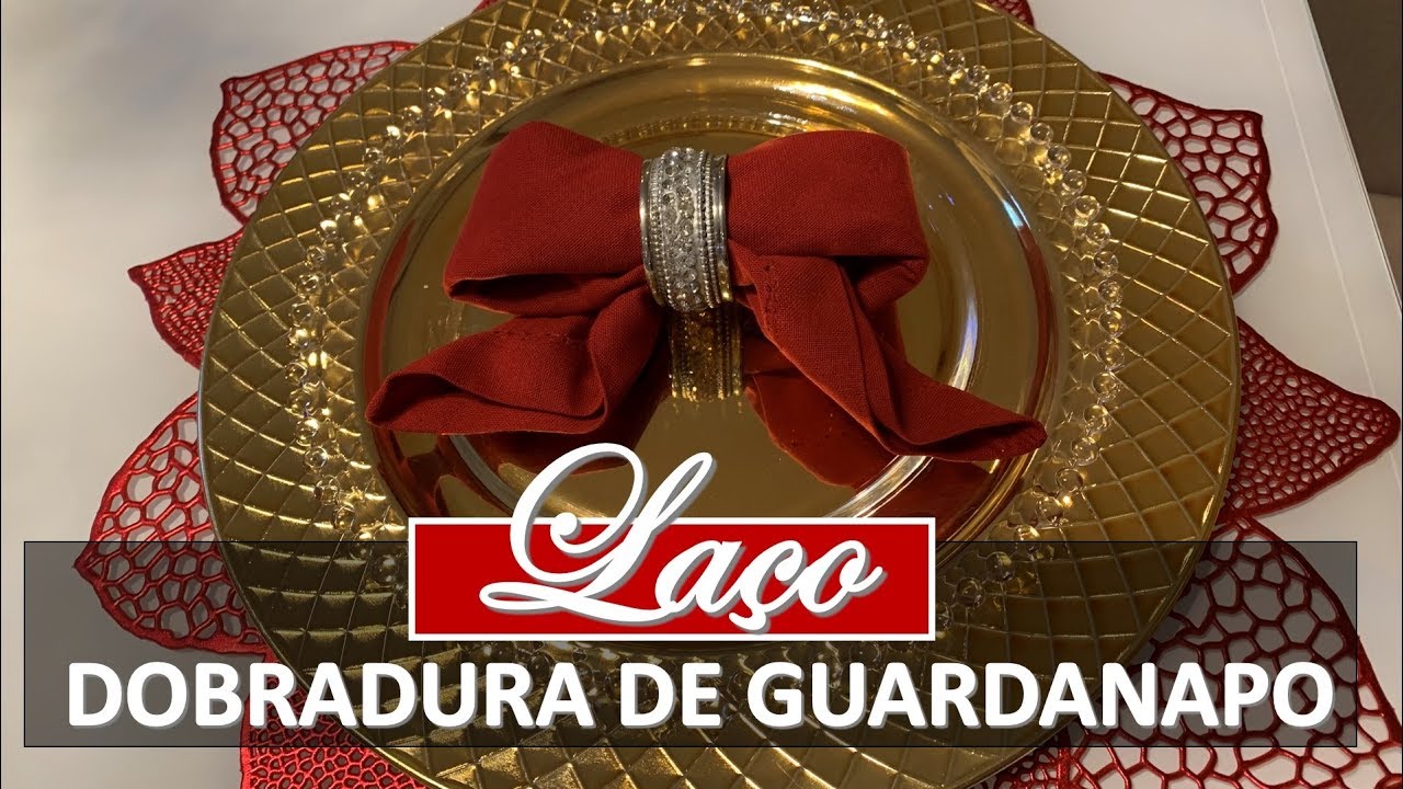 DOBRADURA DE GUARDANAPO TIPO LAÇO