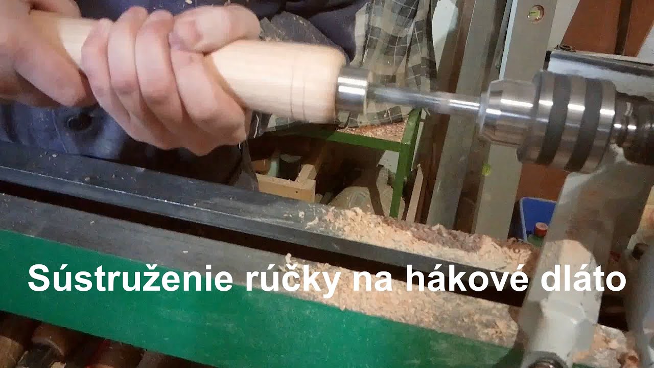 Sústružím rúčku na hákové dláto / I'm turning handle for my hook tool