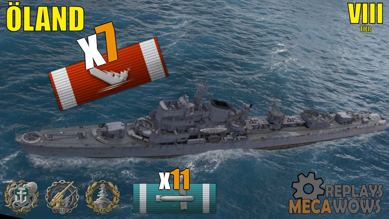 Öland 7 Kills & 112k Damage | World of Warships Gameplay