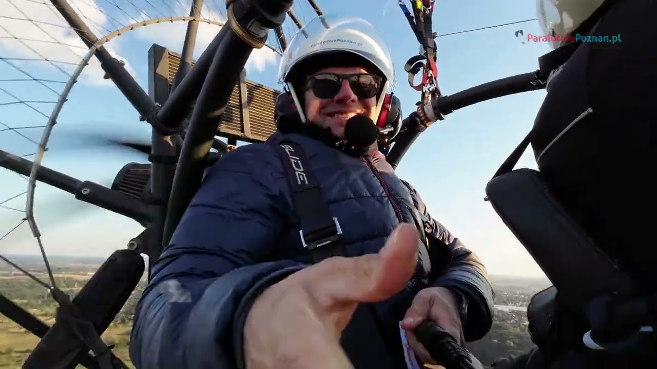 Lot Pawła, październik 2025 / Lot motoparalotnią nad rozlewiskami Warty w okolicach Śremu