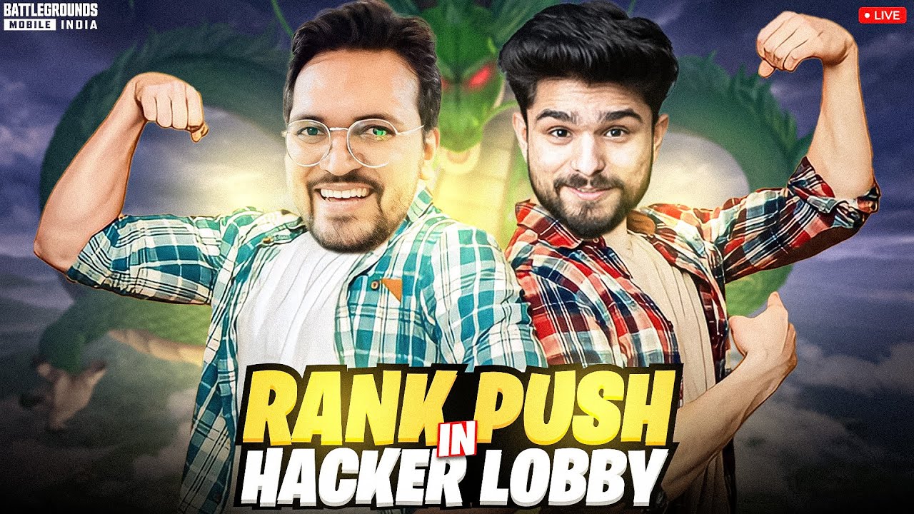 TOP 100 RANK PUSH IN HACKER LOBBY🔥 | BGMI LIVE WITH @LoLzZzGaming   😈