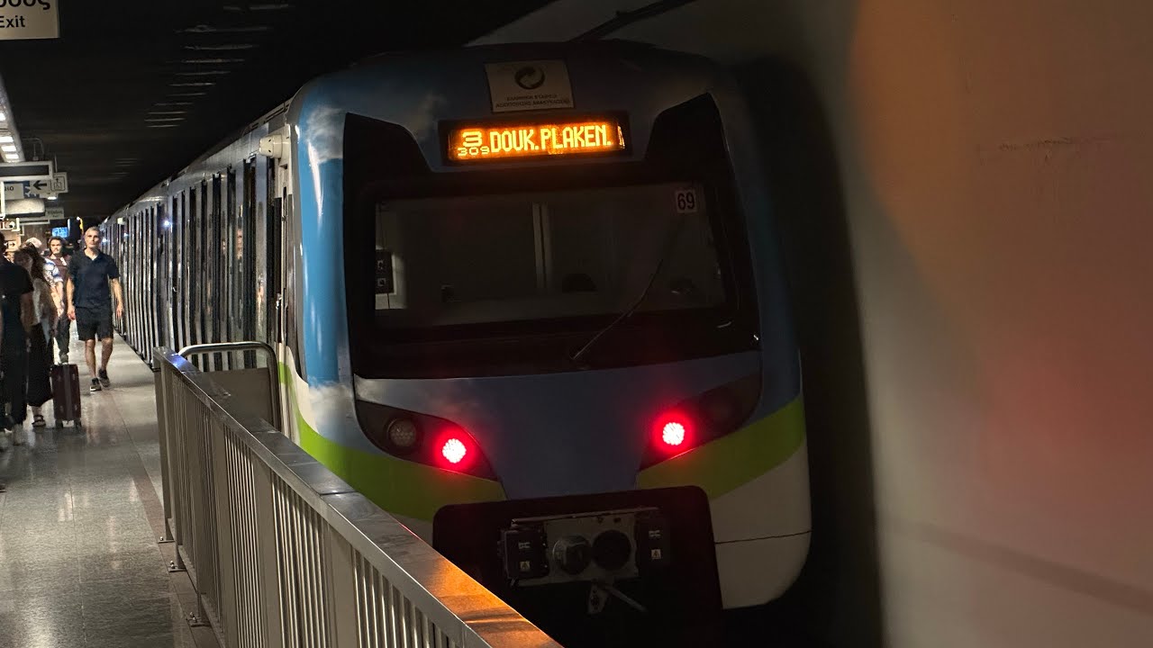 Athens Metro Trains with special liveries 