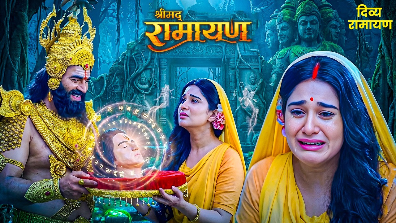 रावण के हाथों में श्री राम का शीश देख माता सीता रोई फुट फुट कर | Shrimad Ramayan #ramayan #ravan