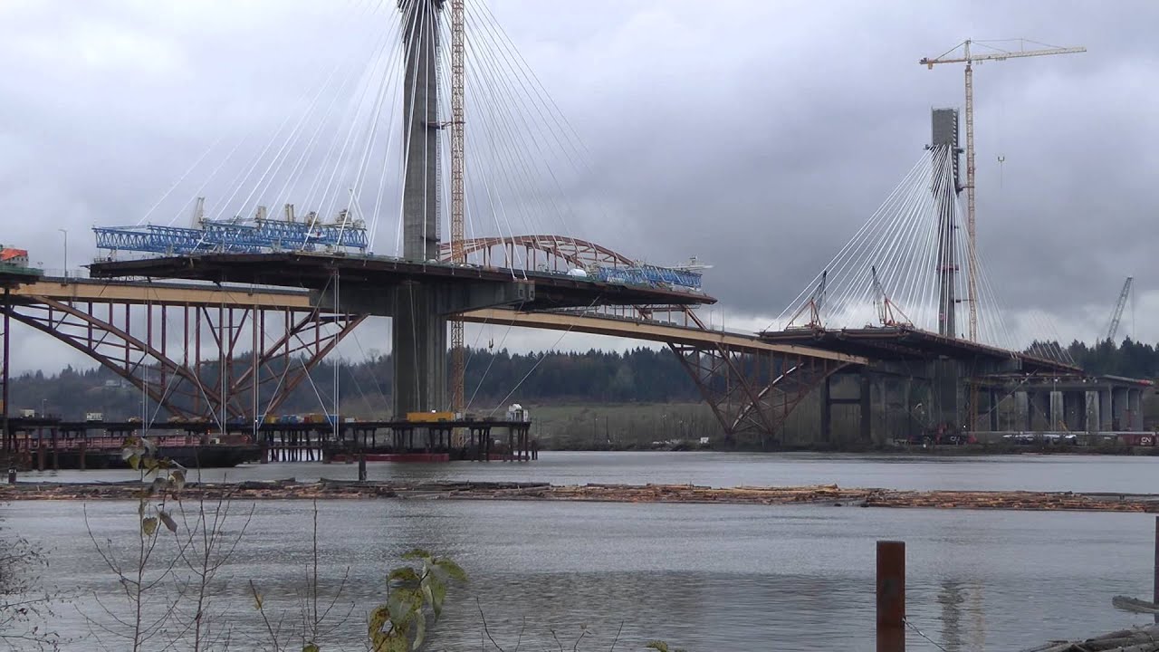 PORT MANN BRIDGE NOVEMBER 23 2011 COPYRIGHT BCNEWSVIDEO