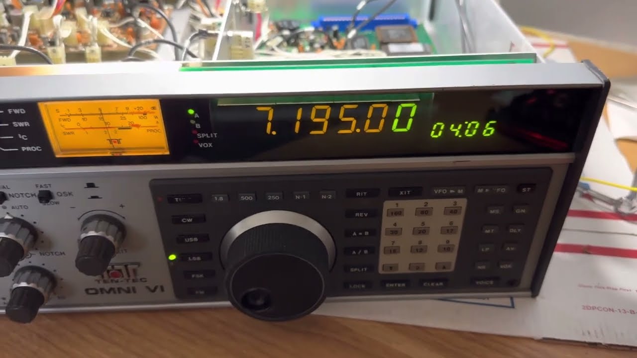 Ten Tec Omni 6 adjust CW And Tune and LSB And USB frequencies spot on for fine business operation