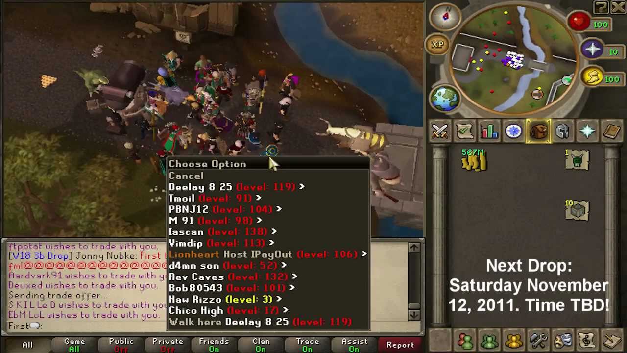 3B Drop Party ~ First ~ RuneScape's #1 Dice Dueling Clan!
