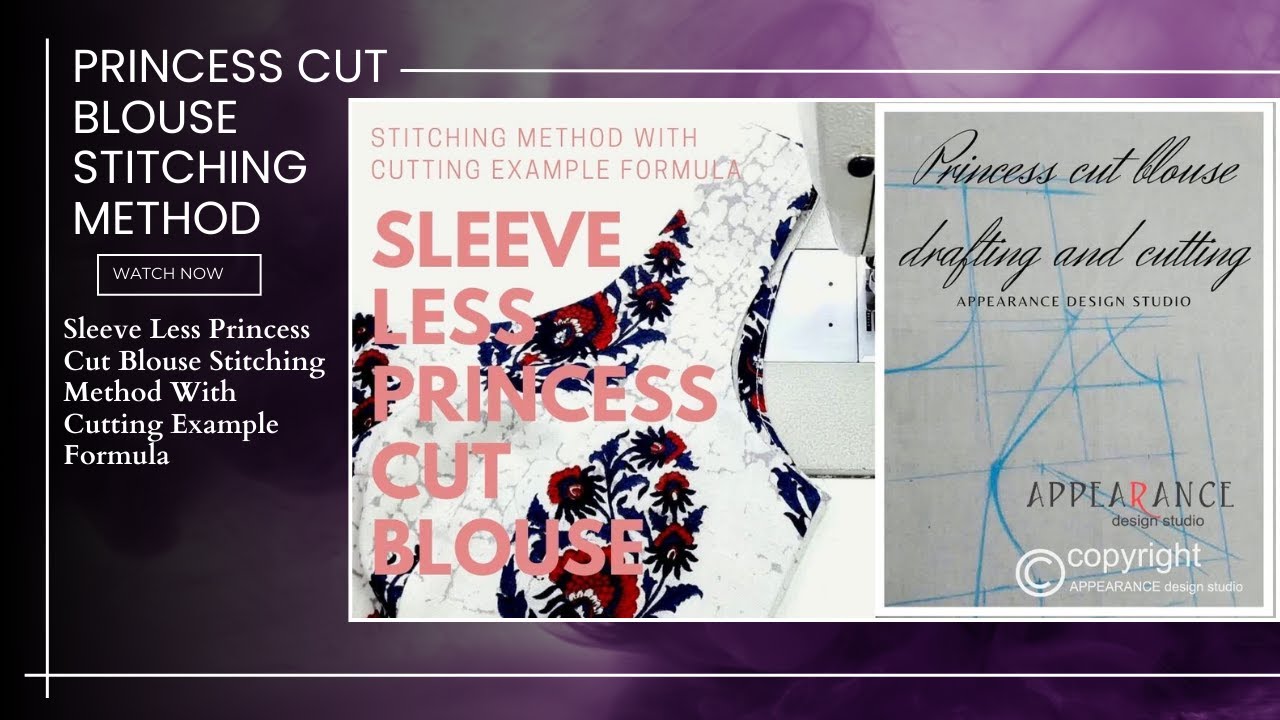 Sleeve Less Princess Cut Blouse Stitching Method ❤️ Sewing Method Tutorial #appearancedesignstudio