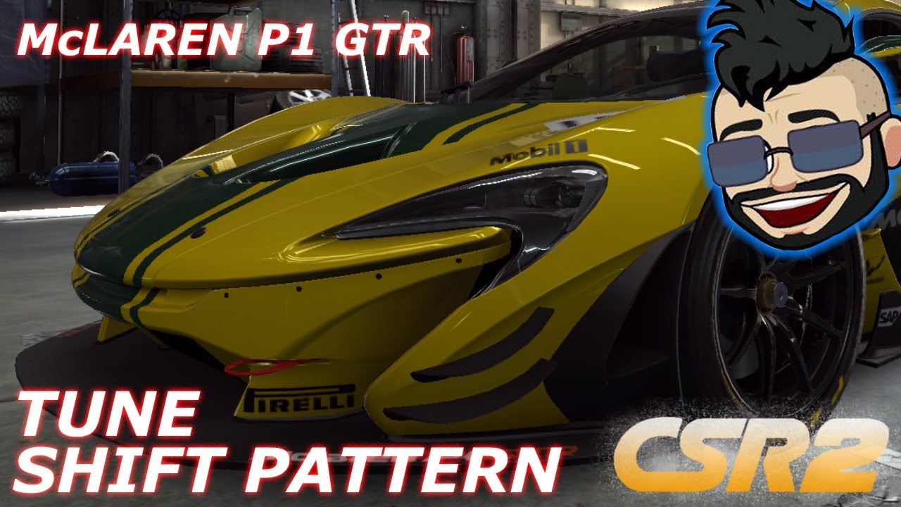 CSR2 - McLaren P1-GTR MAX tune + Shift pattern 7.685