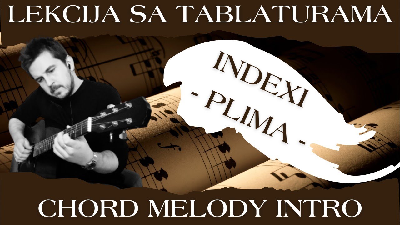 Indexi - Plima (cover / tutorijal / lekcija za gitaru sa tablaturama)