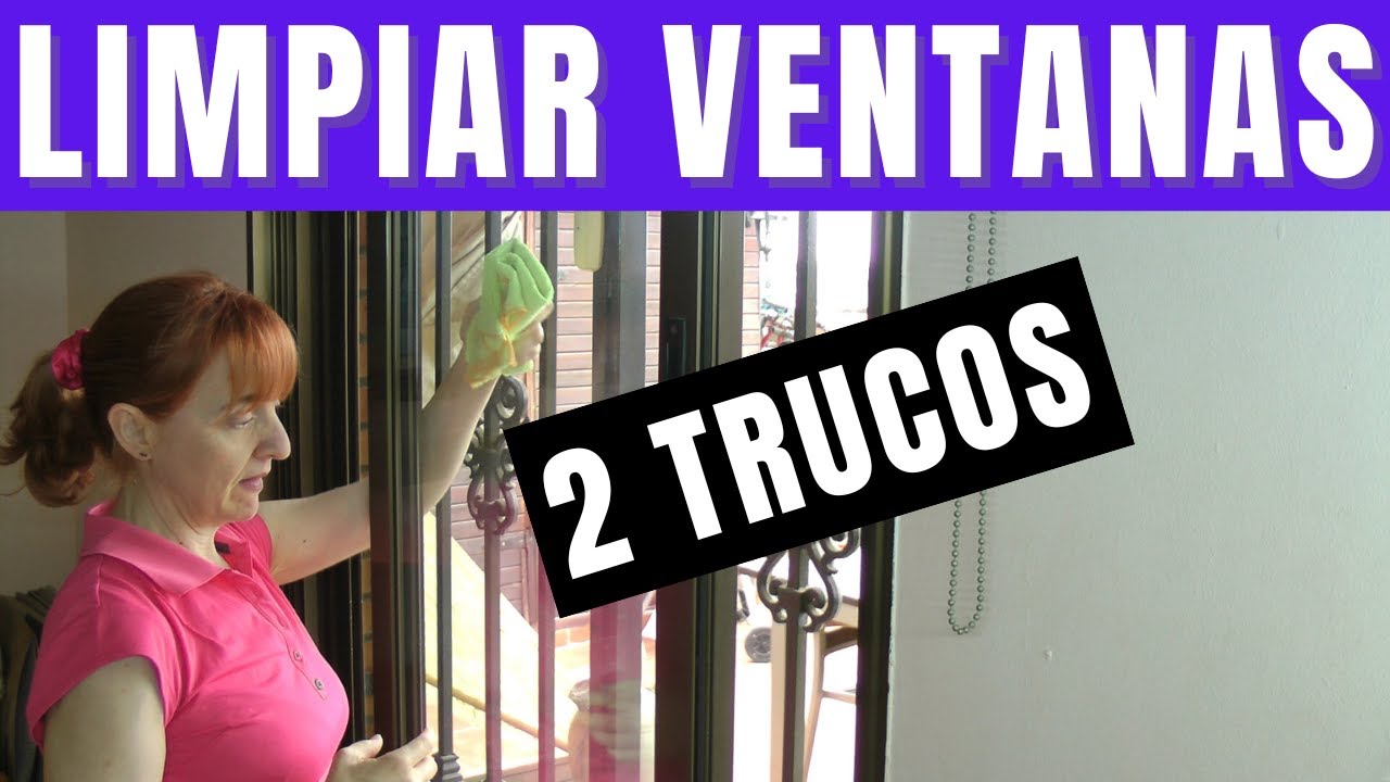 Dos trucos para limpiar las ventanas correderas