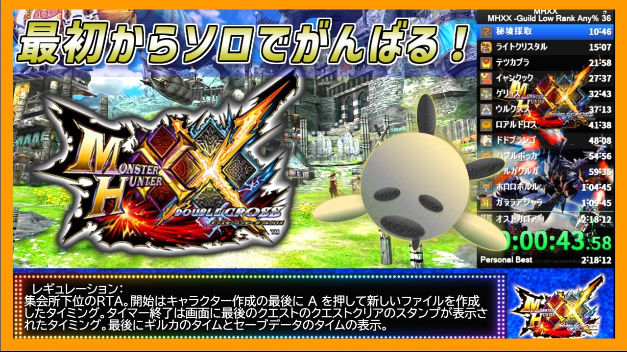 【MHXX】ワンコインなので、始めからいけるとこまでやってみる