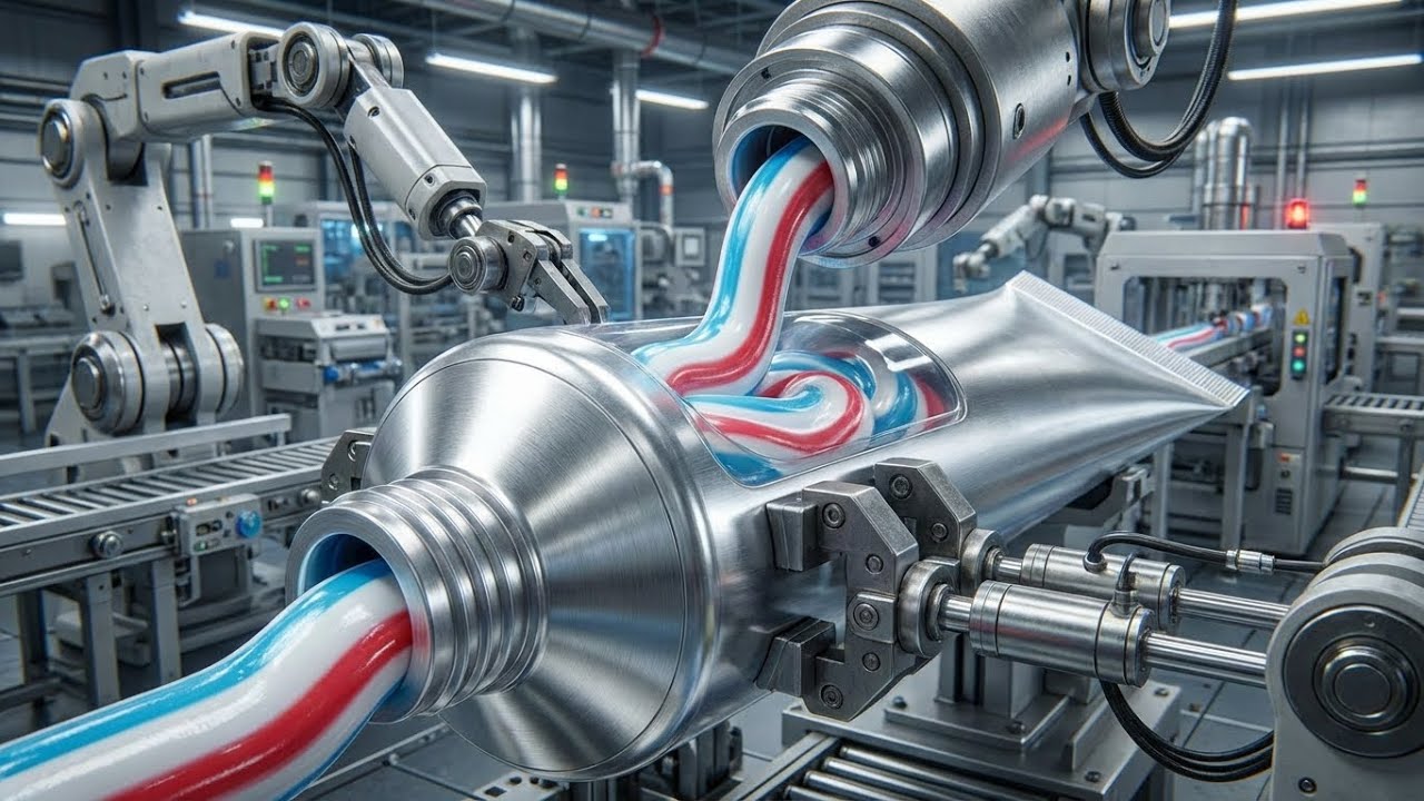 Inside a Modern Toothpaste Factory — How Striped Toothpaste Is Made (Full Start-to-End Process)
