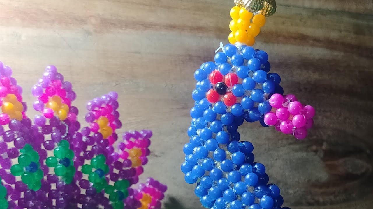 Dancing beaded peacock doll making tutorial part-1(with perfect balancing)