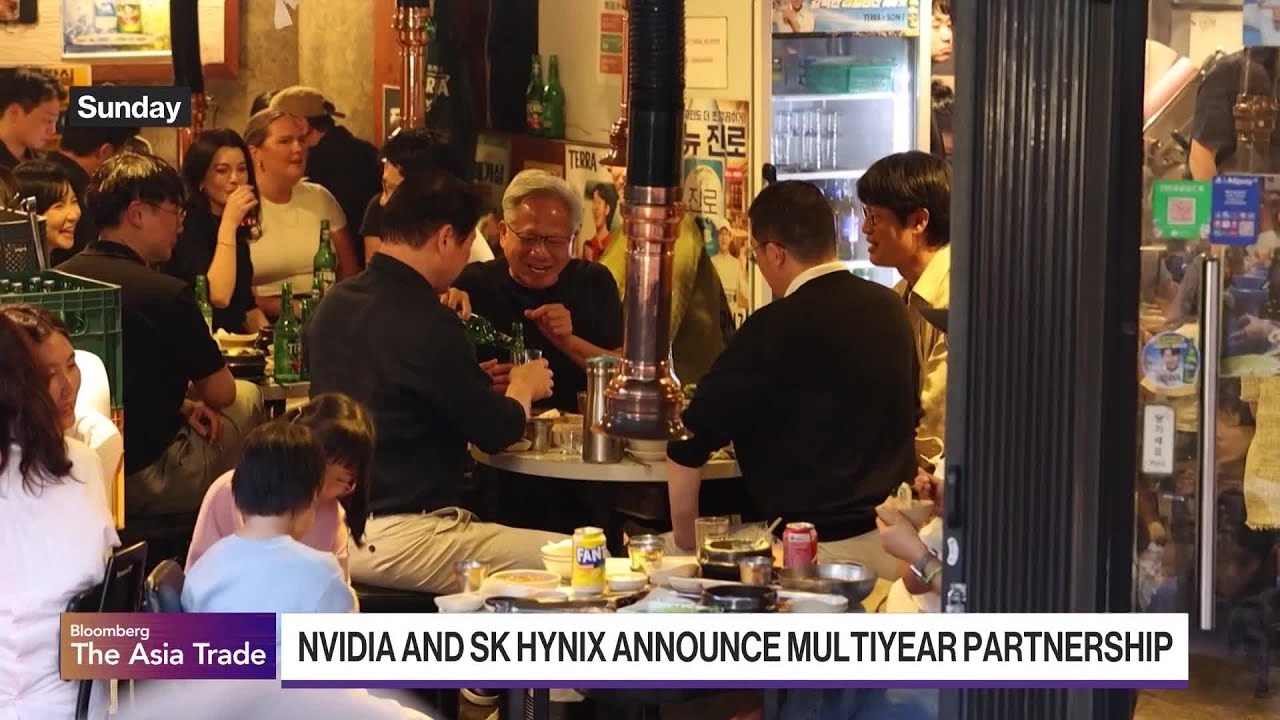 Korean Stocks Under Pressure, Jensen Huang in Seoul