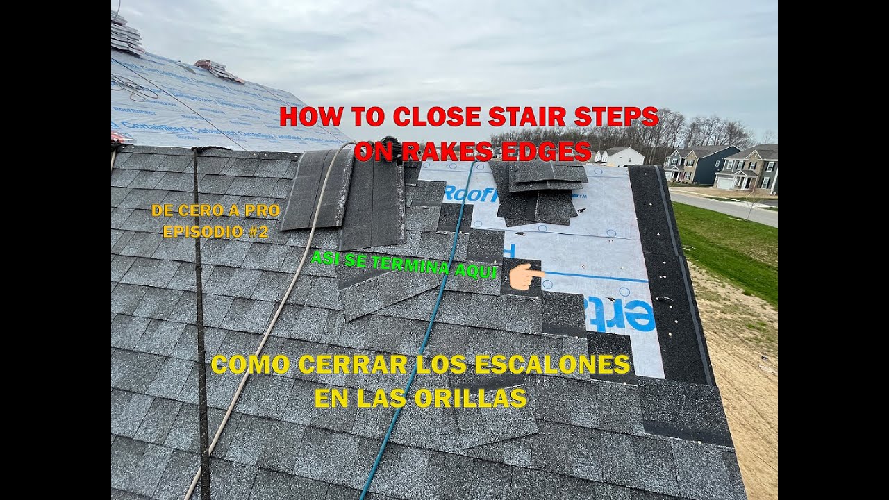 COMO CERRAR LOS ESCALONES EN LAS ORILLAS- HOW TO CLOSE STAIR STEPS ON RAKES EDGES.