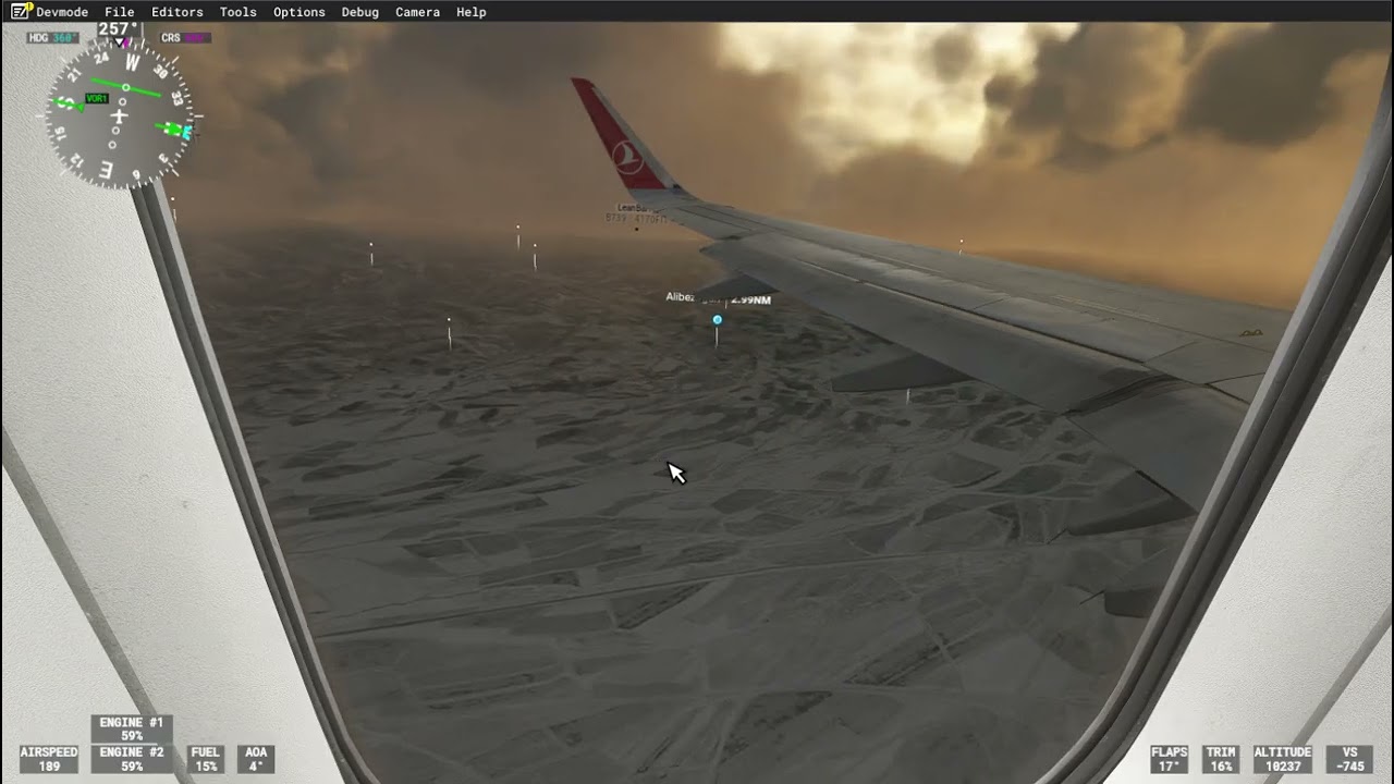 Msfs Fenix A320 Erzurum'a Yaklaşma ve İniş