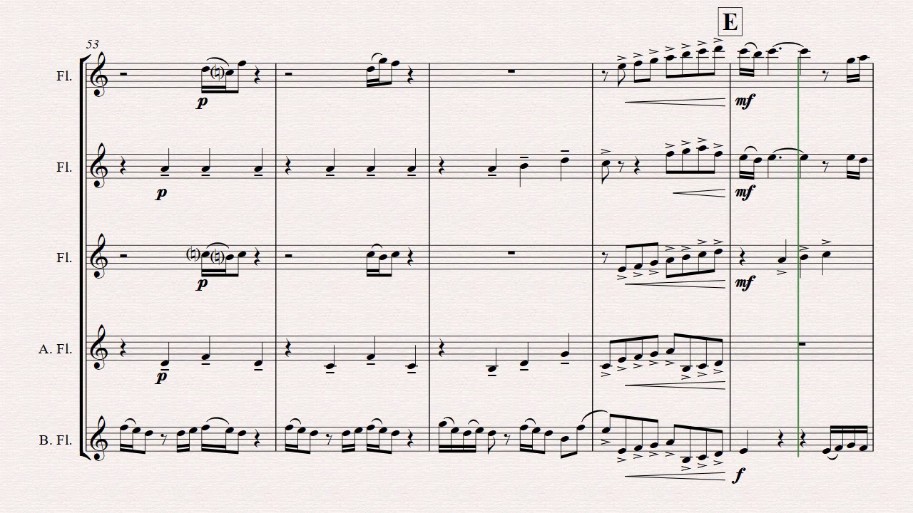 My Way - Sinatra - Flute Quintet