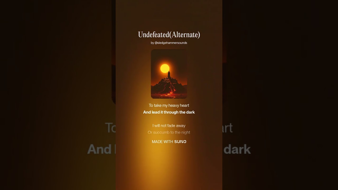 Undefeated (Alternate Version)