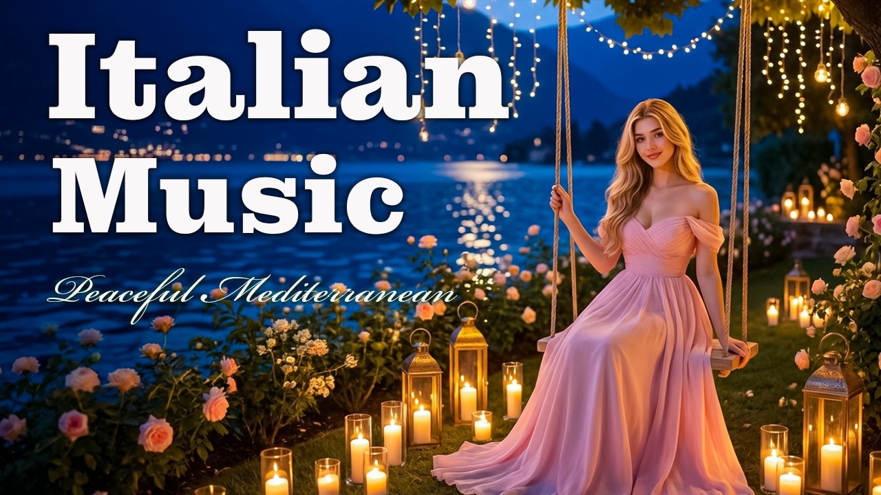 🎶 Italian Vibes & Mediterranean Music 🎶 Amalfi Coast & Lake Como Mediterranean Coastal Charm | 4K