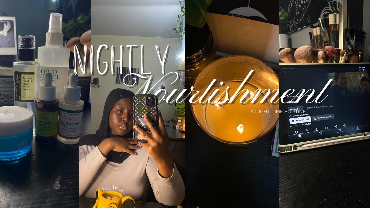 My night time routine| skin care, chitchat, tea time & more