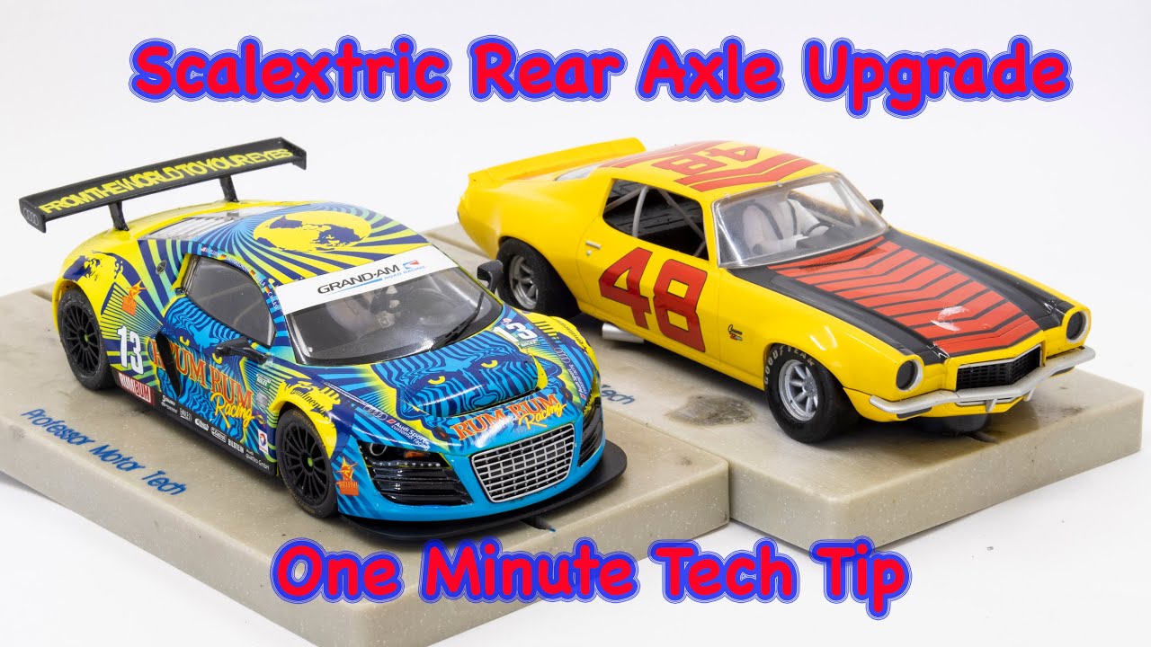 Tech Tip - Spacing a Scalextric Rear Axle without taking off the wheels