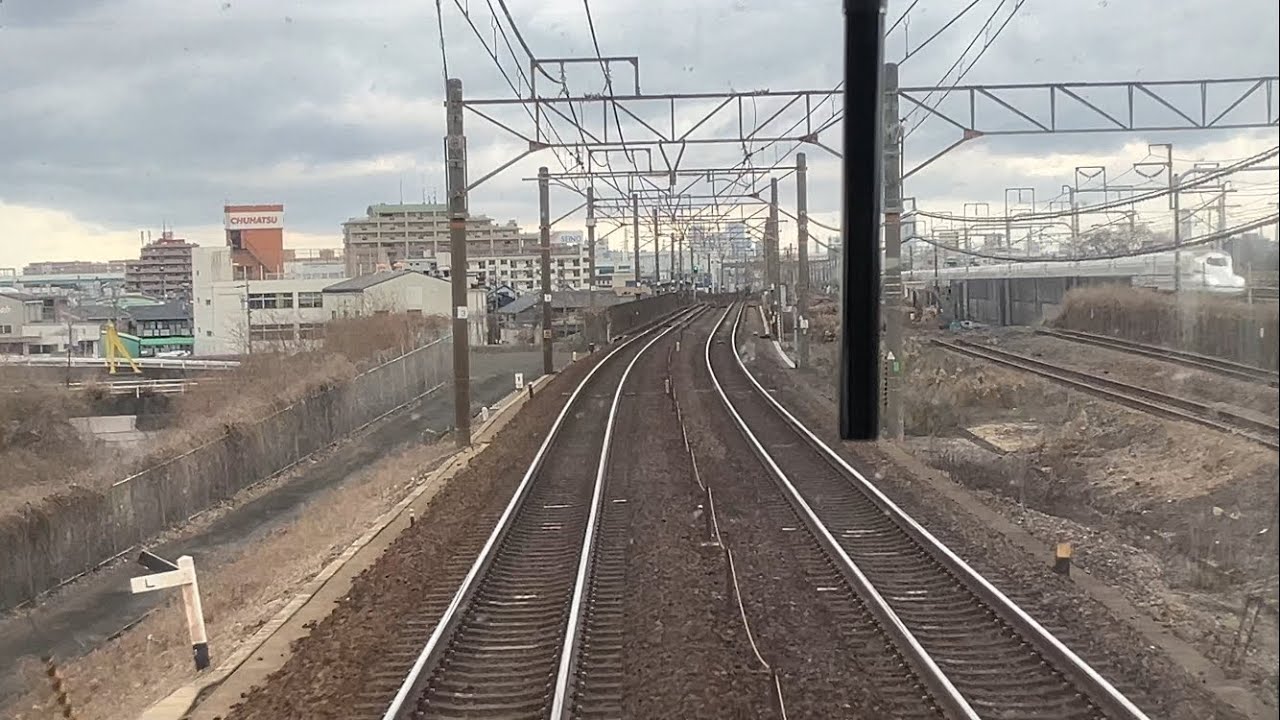 令和8年1月14日　真冬の愛知の車窓風景