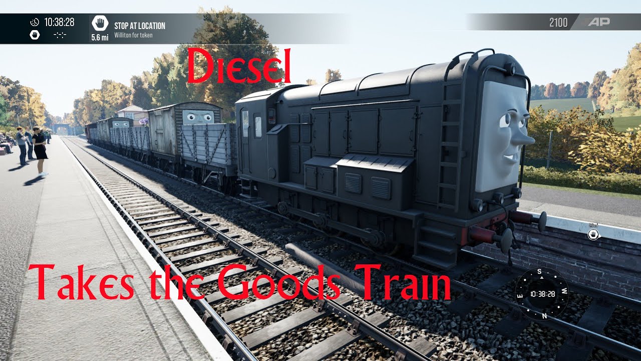 Devious Diesel hauls a demonstration goods service to Minehead on Train Sim World 5