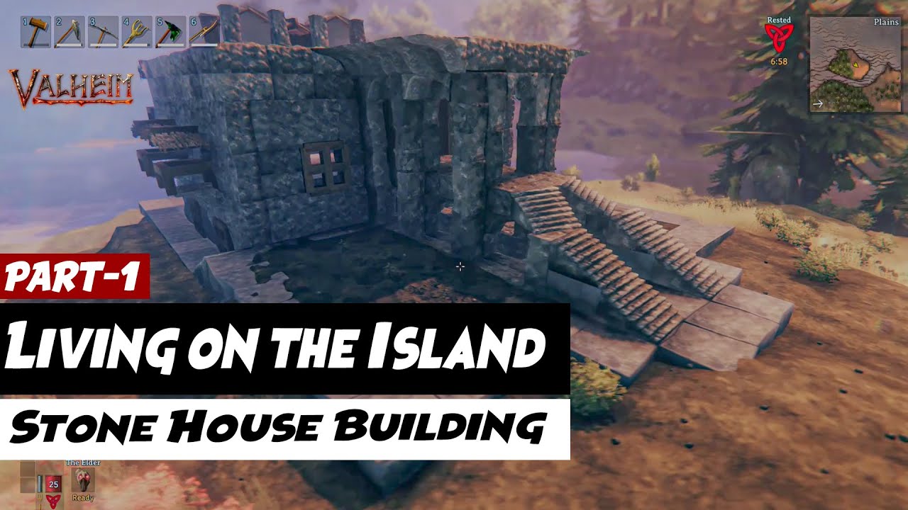Living on the Island - Stone House Building | PART-1 | Valheim