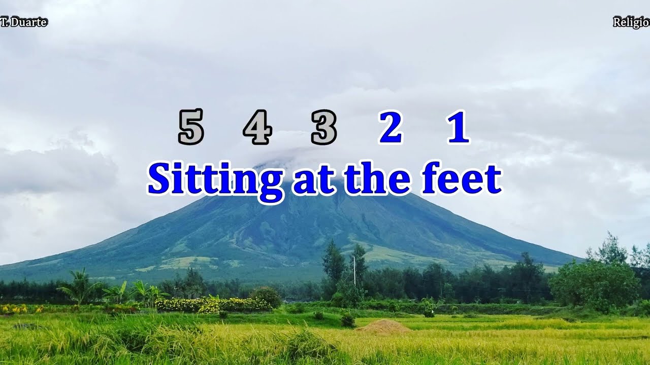 Sitting at the Feet of Jesus - Key of C (Karaoke)