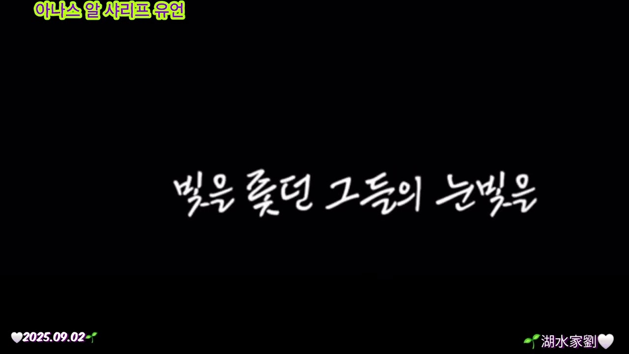 팔레스타인 기자의 유언(Anas al-Sharif)