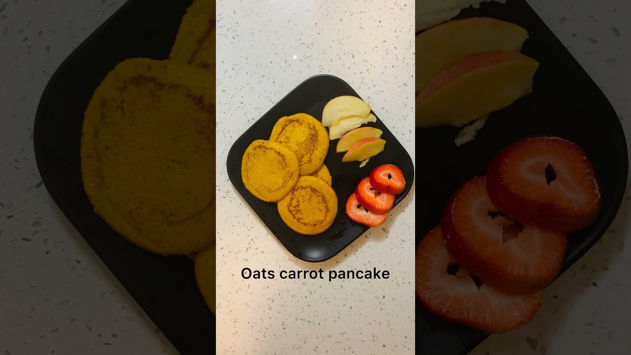 Healthy Oats carrot pancake for kids  #shorts #youtubeshorts #kidsbreakfastrecipe