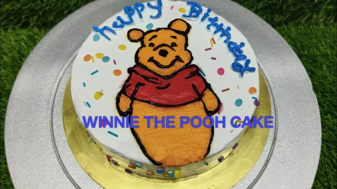 Winnie the pooh theme cake | cute Winnie the pooh cake #viral #cake #shortvideo #yt #homebaker #new 
