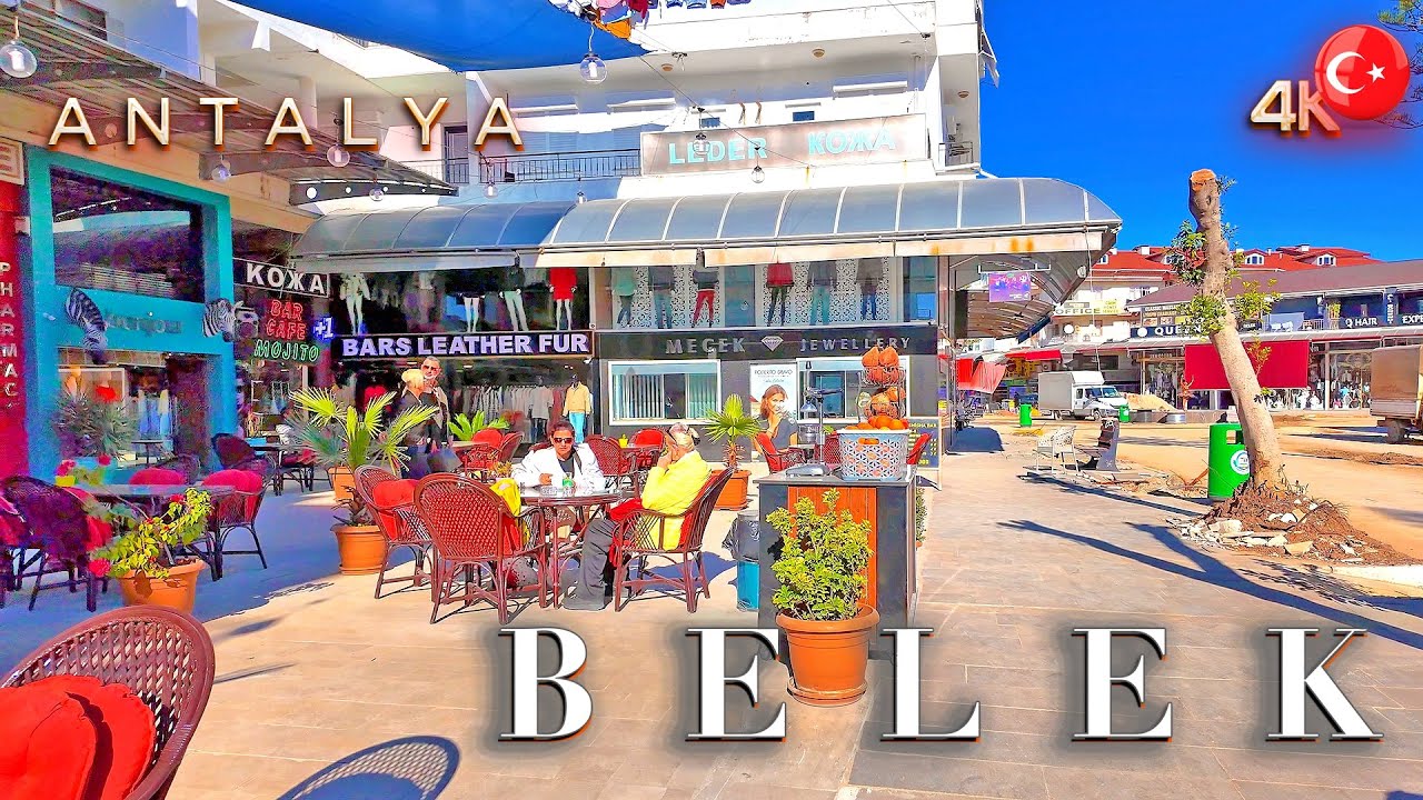 BELEK ANTALYA📍The Village is preparing for the summer Walking Tour 4K Ambient Sound TÜRKIYE #turkey
