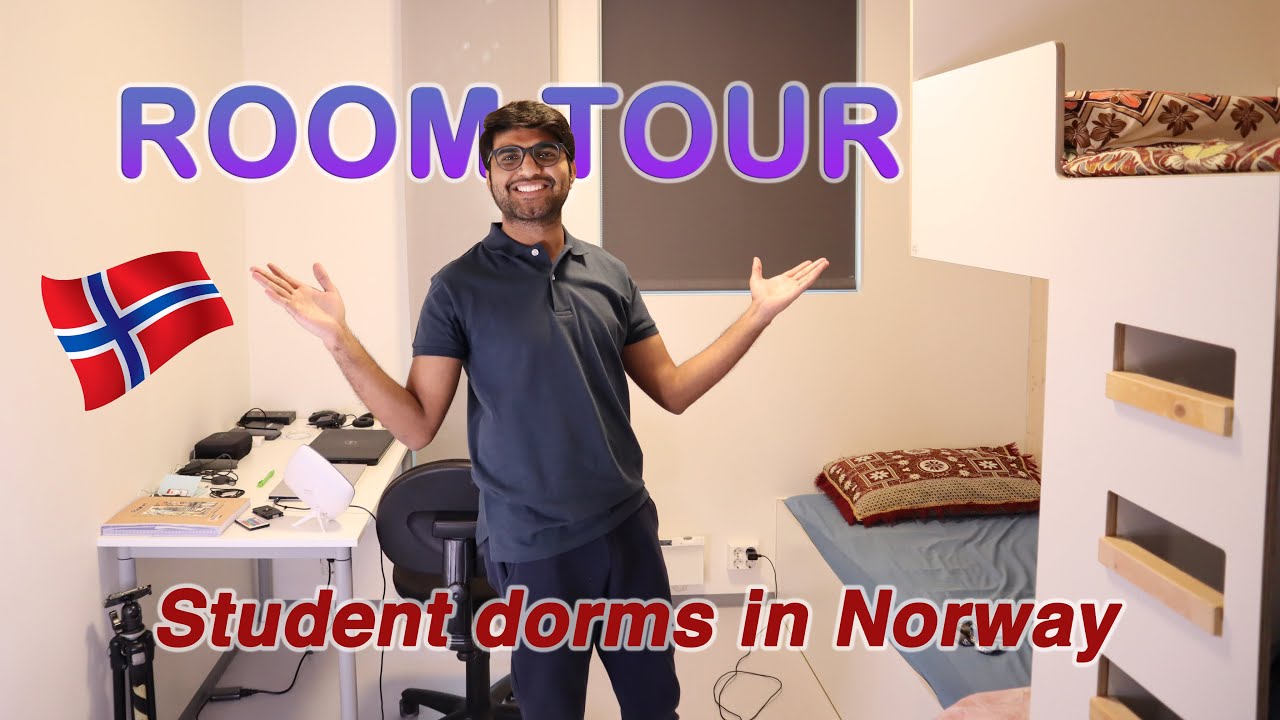 ROOM & KITCHEN TOUR | Student hostels in Norway | Sunday Vlog # 06