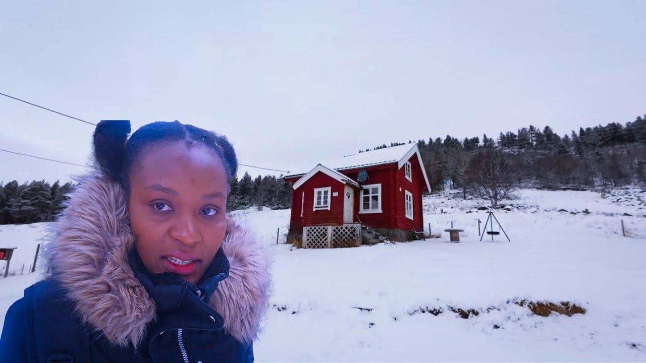 Winter Camping in a Tiny Off-Grid Cabin in Norway