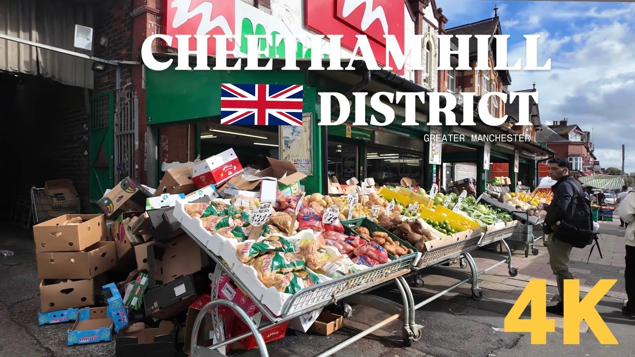 CHEETHAM HILL DISTRICT\ROAD |4K| STREET WALK