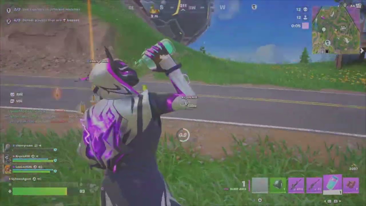 Fortnite squad battle royal clutch finish