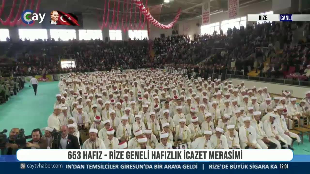 653 HAFIZ - RİZE GENELİ HAFIZLIK İCAZET MERASİMİ  |  07.12.2023