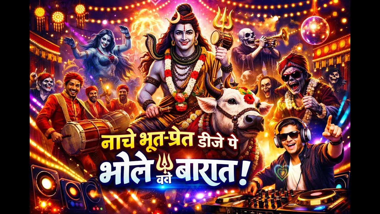 Nache Bhoot Pret DJ Pe (130 BPM Bass) 🔥 | Shivratri Special Baraati Mix