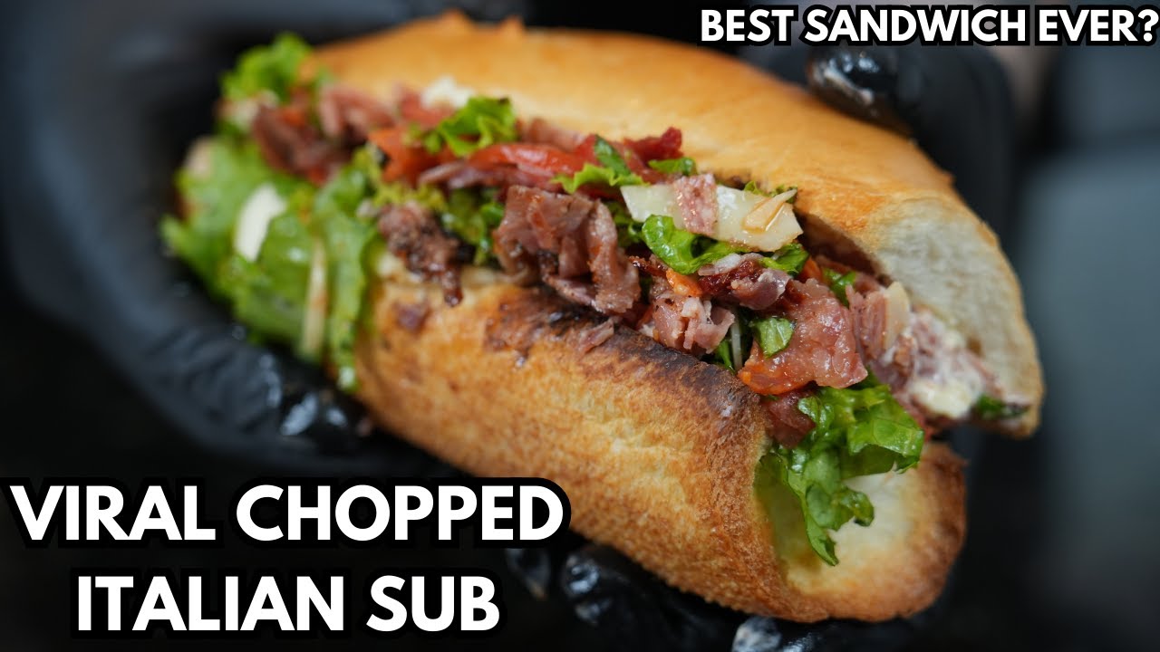 Is This The Best Sandwich Ever? Checkout My Spin On The Viral Chopped Italian Sub