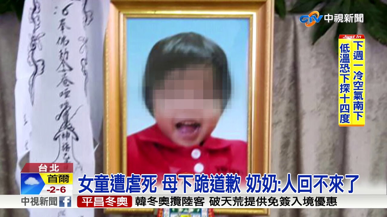 史上最慘!4歲女童遭虐死 骨頭外露滿身菸疤│中視新聞 20171202