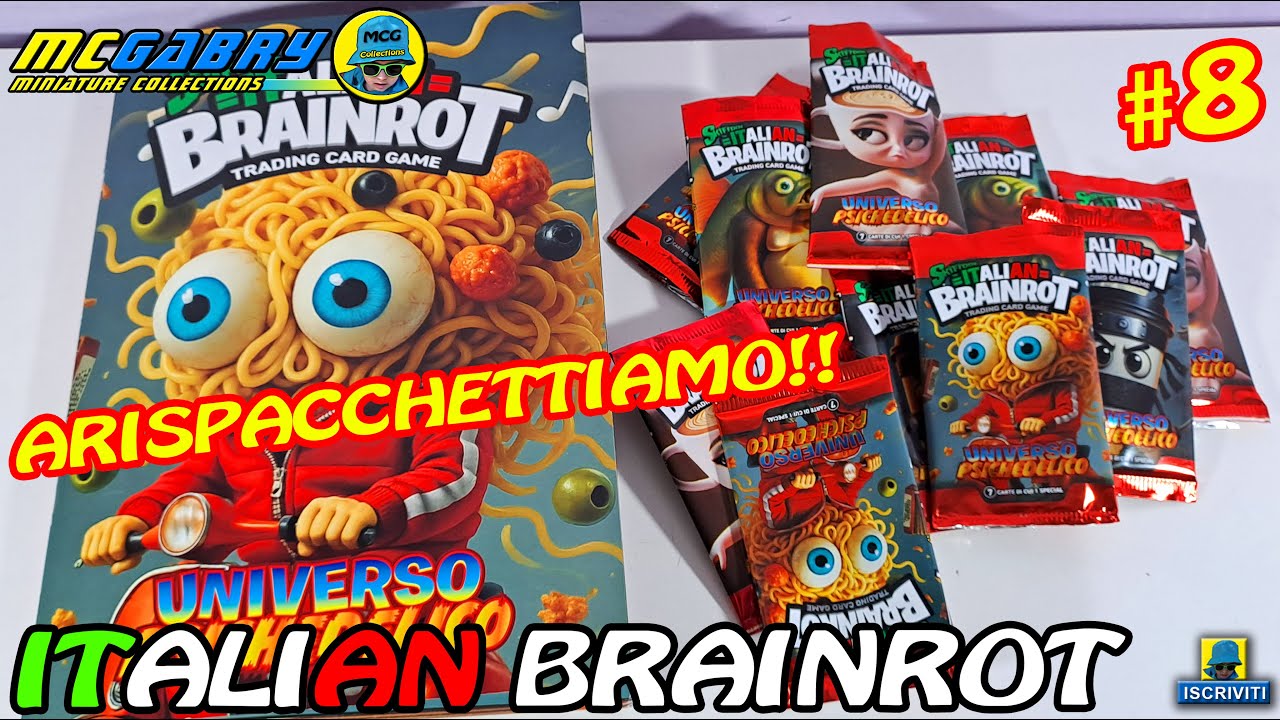 SKIFIDOL ITALIAN BRAINROT TRADING CARD GAME N.8 ALTRE BUSTINE PER LA NOSTRA COLLEZIONE