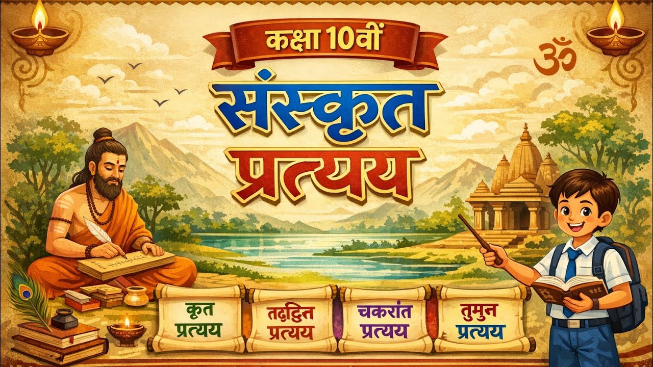 Class 10th ke sanskrit ka pratyay part-1