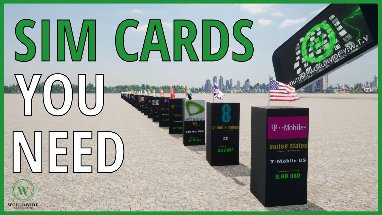 Best sim cards from different countries in 3D