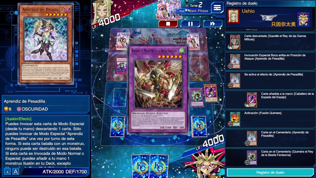 El poder del desgaste. Taquion vs Ilusión Quimera. Yu gi oh Duel Links