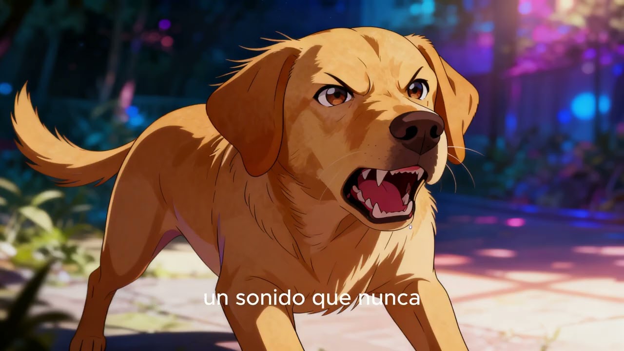 Kiara Labrador mestiza que dormía dentro de una caja abandonada