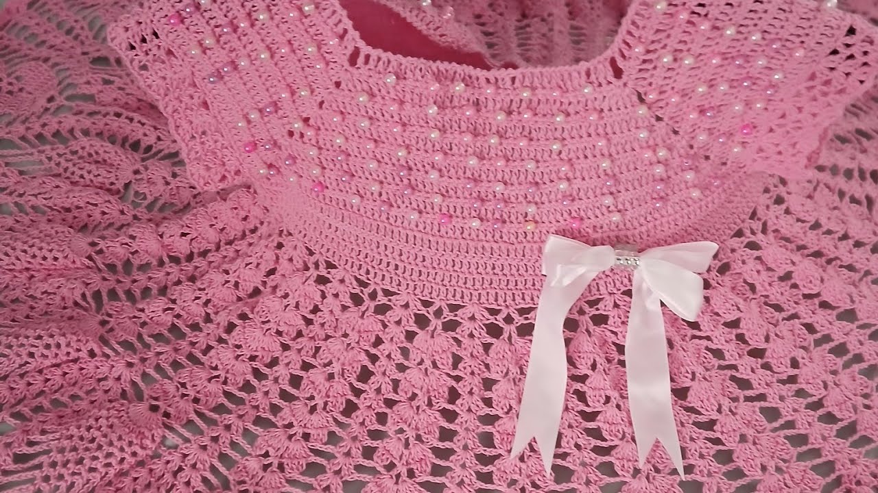 Vestido de perlas 2-3 años primera parte