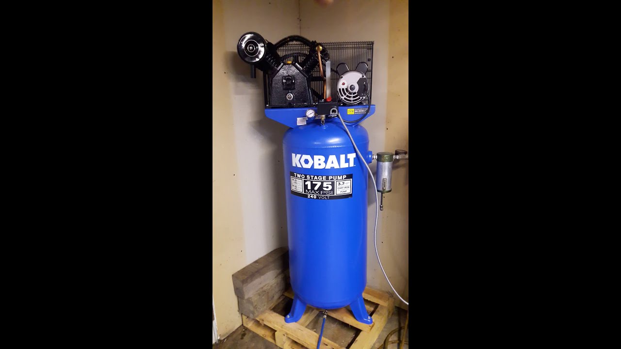Kobalt 175psi Two stage air compressor #garage #shop