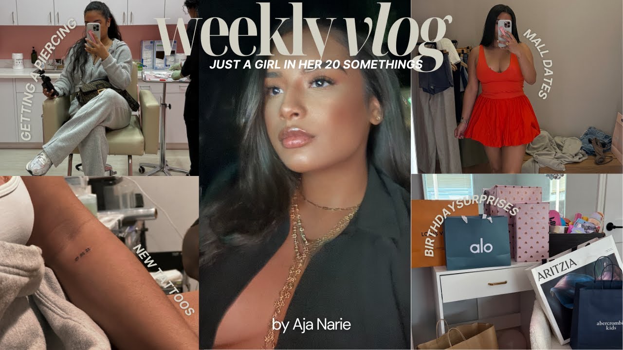 weekly vlog| I got a piercing + tattoos, Cambodian New Year, I have an 11 y/o, so much shopping etc!